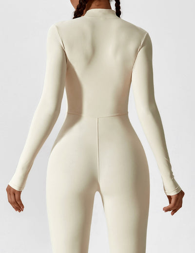 Nuvora Long Sleeve/ Short Sleeve Zipper Jumpsuit